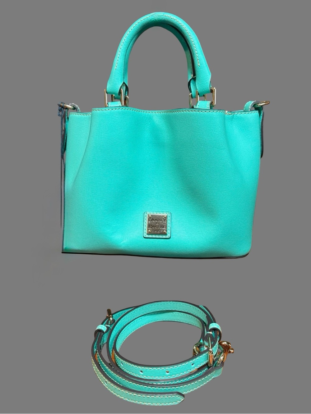 NWT Dooney & Bourke Mini Barlow Satchel Crossbody – Vibrant Mint / Spearmint